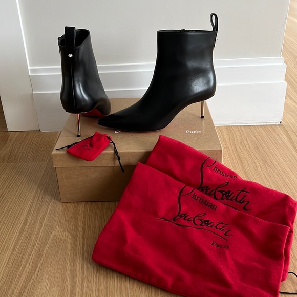 Louboutin Epic Leather Booties- black